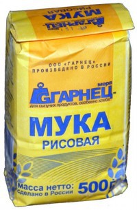 Мука Гарнец Рисовая 500г 18 мес