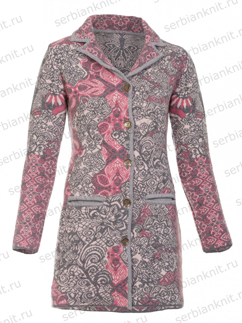 15142 pink пальто 86,5евро