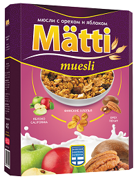 Мюсли Matti Орехи и Яблоко
