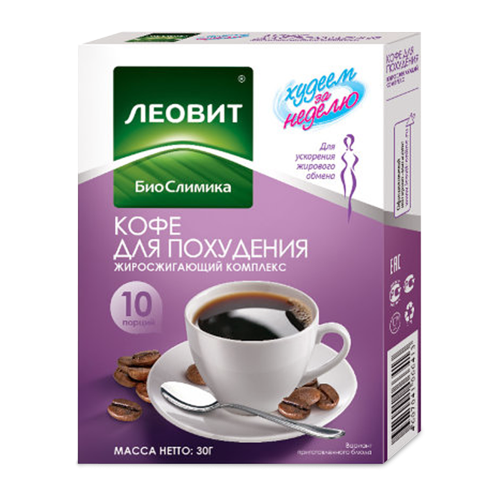 Леотон Кофе для похудения Жиросжигающий комплекс