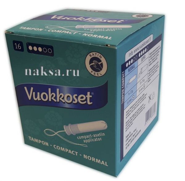    Vuokkoset Tampon-compact-normal (3 ), 16 .  300 .