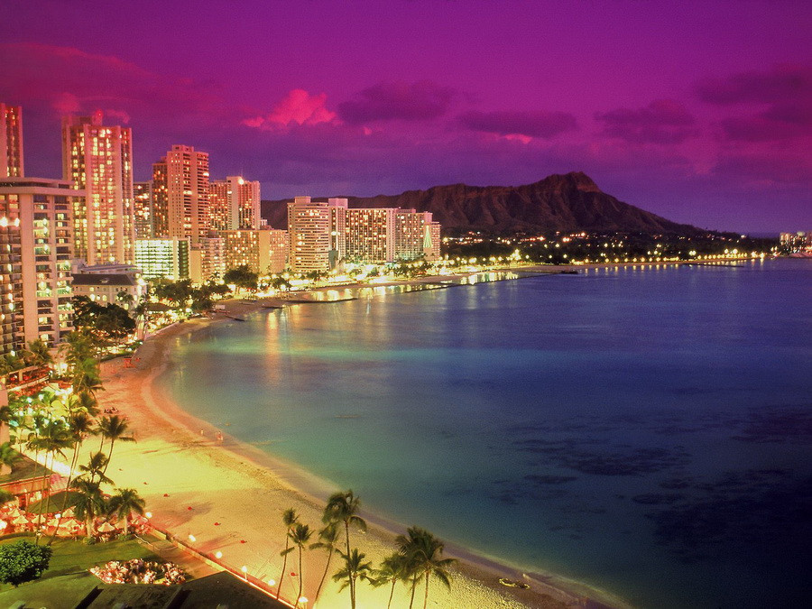 Waikiki at Dusk, Hawaii.jpg