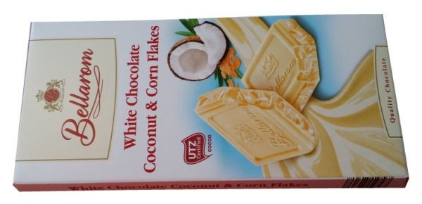   Bellarom White Chokolate Coconut & Corn Flakes, 200 . 240 .