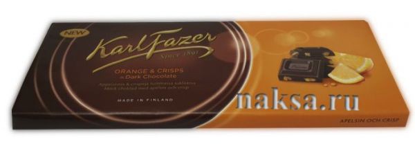  FAZER ORANGE & CRISPS in Dark Chokolate, 200 . 280 .