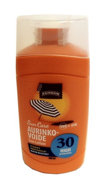   RAINBOW Sun Care AURINKO-VOIDE SPF 30, 200 .  630 .