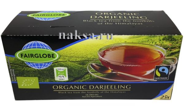  FAIRGLOBE ORGANIC DARJEELING, 25 . 230 .