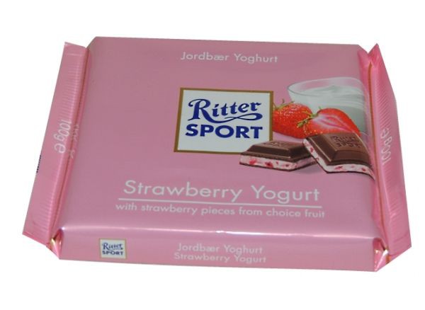  RITTER SPORT Strawberry Yogurt , 100 . 170 .