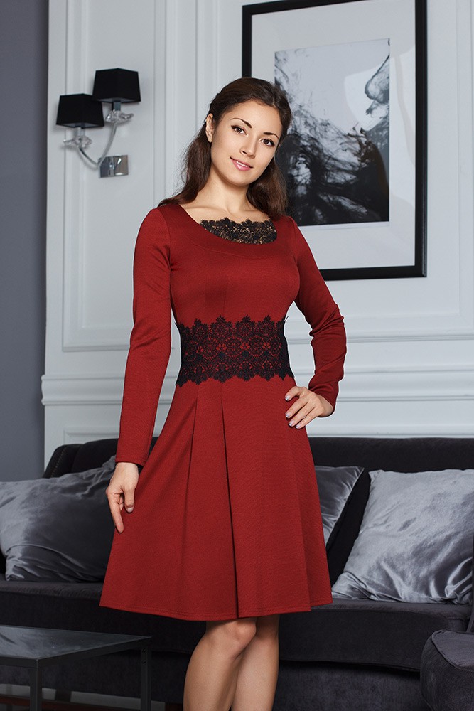 Платье 1150 зимняя вишня цена 1530 р..jpg