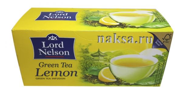  LORD NELSON Green Tea LEMON, 25 . 150 .