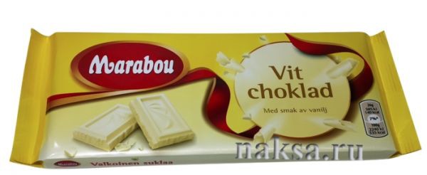   MARABOU VIT CHOKLAD 185 . 240 .