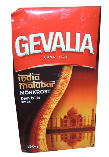   GEVALIA INDIA MALABAR Morkrost, 450 . 520 .