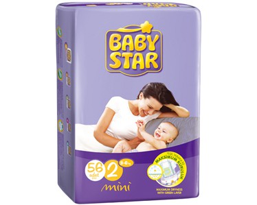 BABYSTAR TWIN  MINI 3-6 KG 54 X 4 (3-6 kg)     467 .