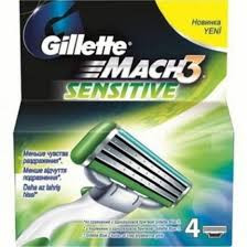  Gillette Mach3 Sensitive 4 . NEW-280 