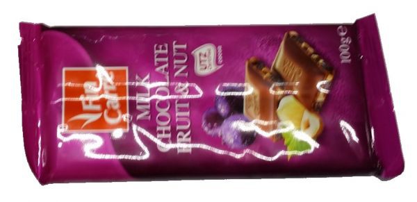  Fin Carre MILK CHOCOLATE FRUIT & NUT 100 . 100 .