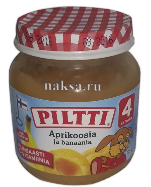 PILTI Aprikoosia ja banaania 125. ( 4- .). 80 .