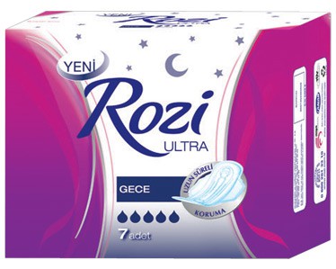 ROZI ULTRA PAD NIGHT 7 x 24 ,      50 .