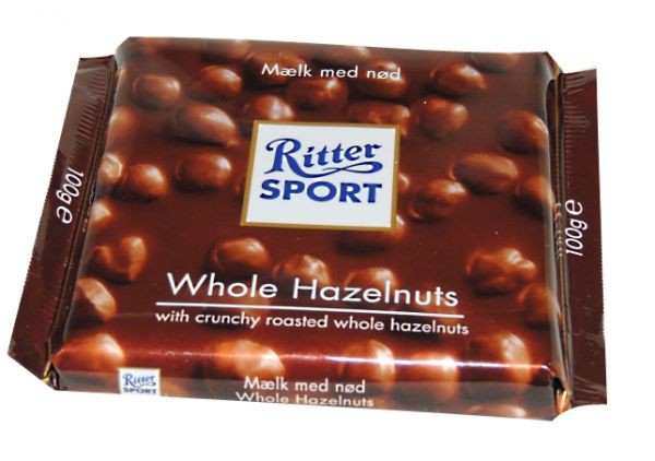  RITTER SPORT Whole Hazelnuts , 100 . 170 .