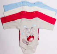 Боди д/новорожденных дл.рук. Flobaby слоник на шарике р.56-62-68-74