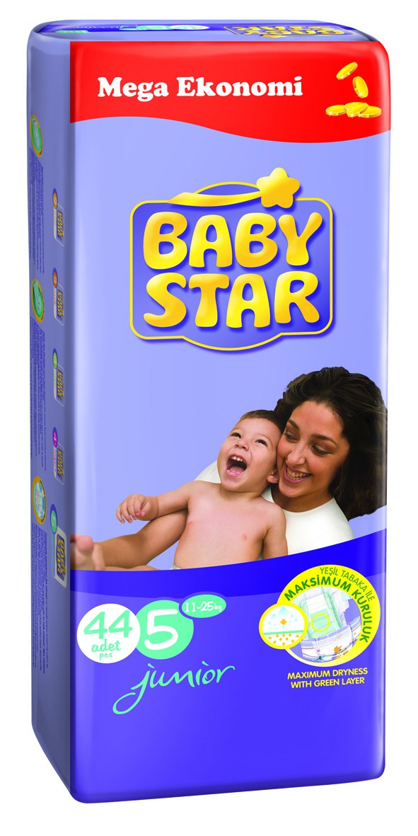 BABYSTAR JUMBO JUNIOR 44 x 3 (11-25 kg)    690 .