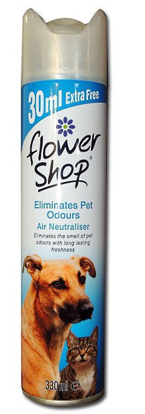   FLOWER SHOP Eliminates Pet Odours Air Neutraliser, 330 .  200 .