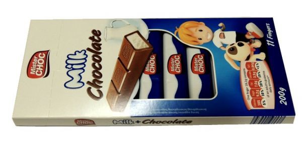 Mister Choc Milk Chocolate     , 200 . 240 .