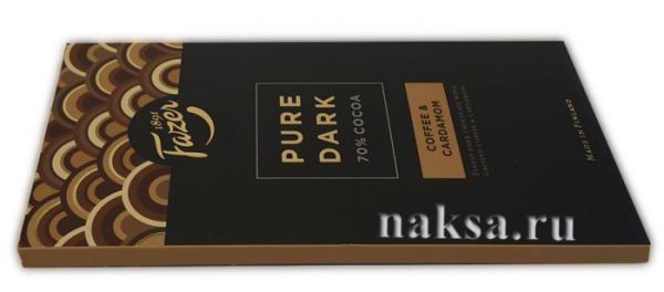  FAZER PURE DARK 70% COCOA COFFE & CARDAMOM, 95 . 250 .