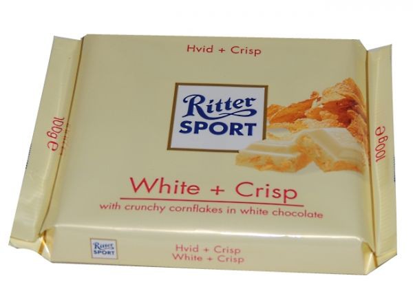  RITTER SPORT White+Crisp , 100 . 170 .