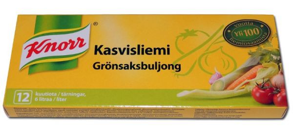    Knorr Kasvisliemi Gronsaksbuljong 12   6 . 160 .