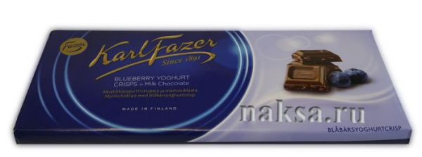  FAZER BLUEBERRY YOGHURT CRISPS in Milk Chocolate, 190 . 280 .