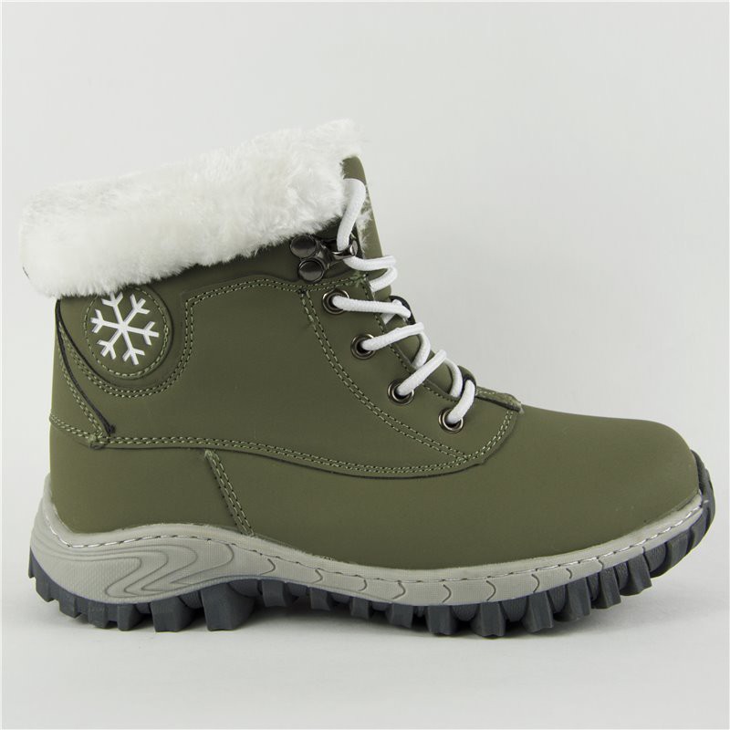 Ботинки зимние женские Артикул:  OM-8010-16-khaki цена 990 руб.