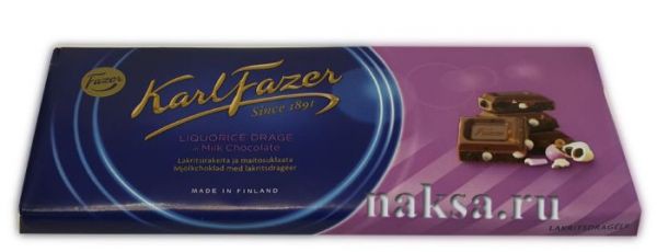  FAZER LIQUORICE DRAGE in Milk Chokolate, 200 . 280 .