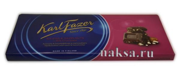  FAZER RAISINS & HAZELNUTS in Milk Chokolate, 200 . 280 .