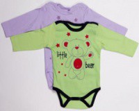 Боди д/новорожденных дл.рук. Flobaby мишка звездочки р.56-62-68-74