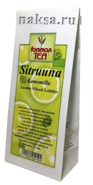   FORSMAN TEA Sitruuna Kamomilla Luomu Vihrea Lehtitee, 60 .  230 ..jpg