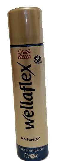 -   WELLA WELLAFLEX hairsprey, 75 .  250 .