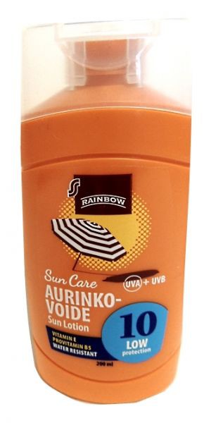   RAINBOW Sun Care AURINKO-VOIDE SPF 10, 200 .  450 .