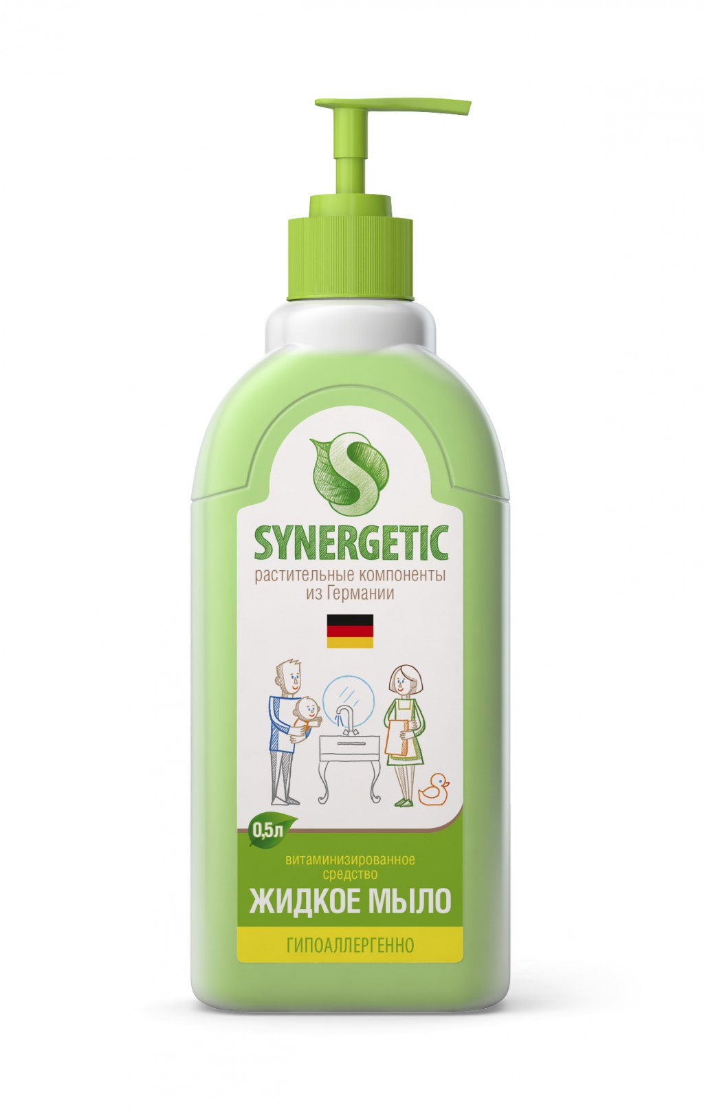 SYNERGETIC жидкое мыло <<Луговые травы>> 250 мл и 500 мл