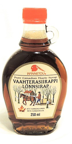   VAAHTERASIIRAPPI LONNSIRAP Pure Canadian Maple Syrup , 250 . 610 .