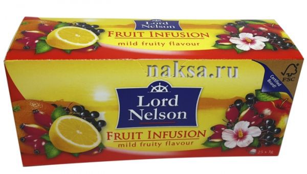  LORD NELSON FRUIT INFUSION mild fruity flavour, 25 . 120 .