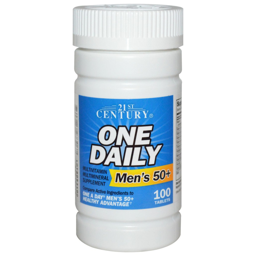 21st Century Health Care, One Daily, Men's 50+, Multivitamin Multimineral, 100 Tablets