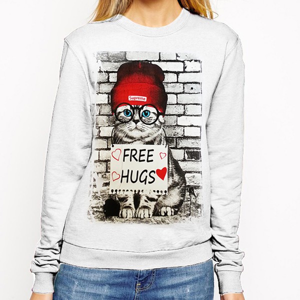 Кофта КОТИК FREE HUGS Арт 280 белая размер 42 44 46 48 50 цена 610р..jpg