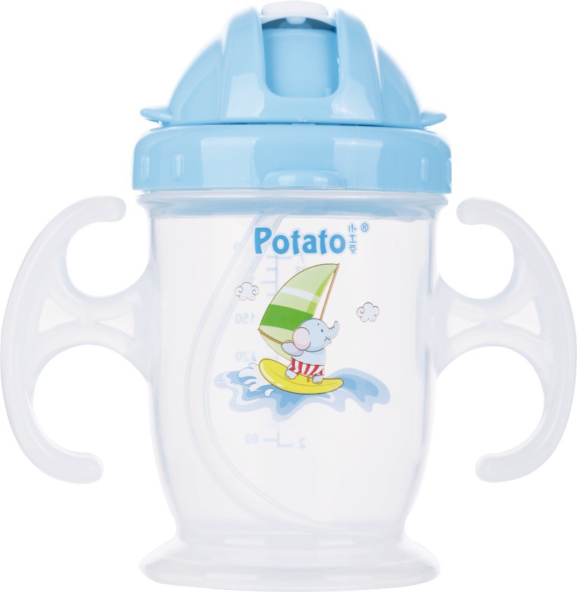 Поильник Potato с трубочкой 210 мл в форме кубка цен 105 р..jpg