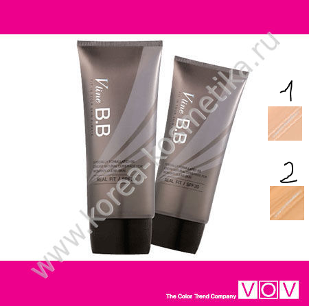 Тональный крем ВВ от ультрафиолетовых лучей VOV Real fit V-line BB SPF 20 50ml.PNG