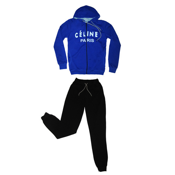Костюм на молнии с капюшоном CELINE Paris АРТ 314 черный синий размер 42 44 46 48 50 . цена 1190р ..jpg