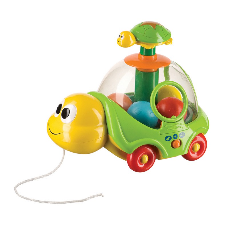 (330064) HAPPY BABY Музыкальная каталка-юла со звуковым эффектом IQ-TURTLE - 992,60 руб