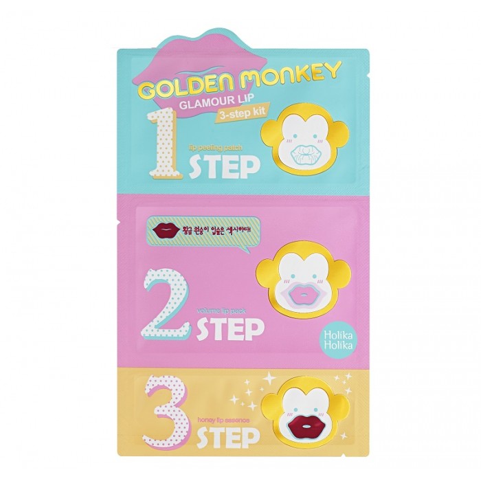 Golden Monkey Glamour Lip 3-Step Kit 188руб