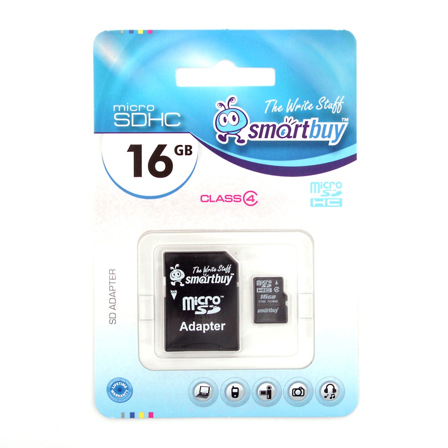   SmartBuy 16 GB (micro Secure Digital,HC, class4)   SD