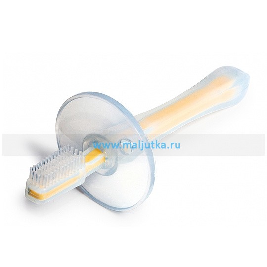 Зубная щётка с ограничителем, силиконовая, Canpol Babies 299 р.