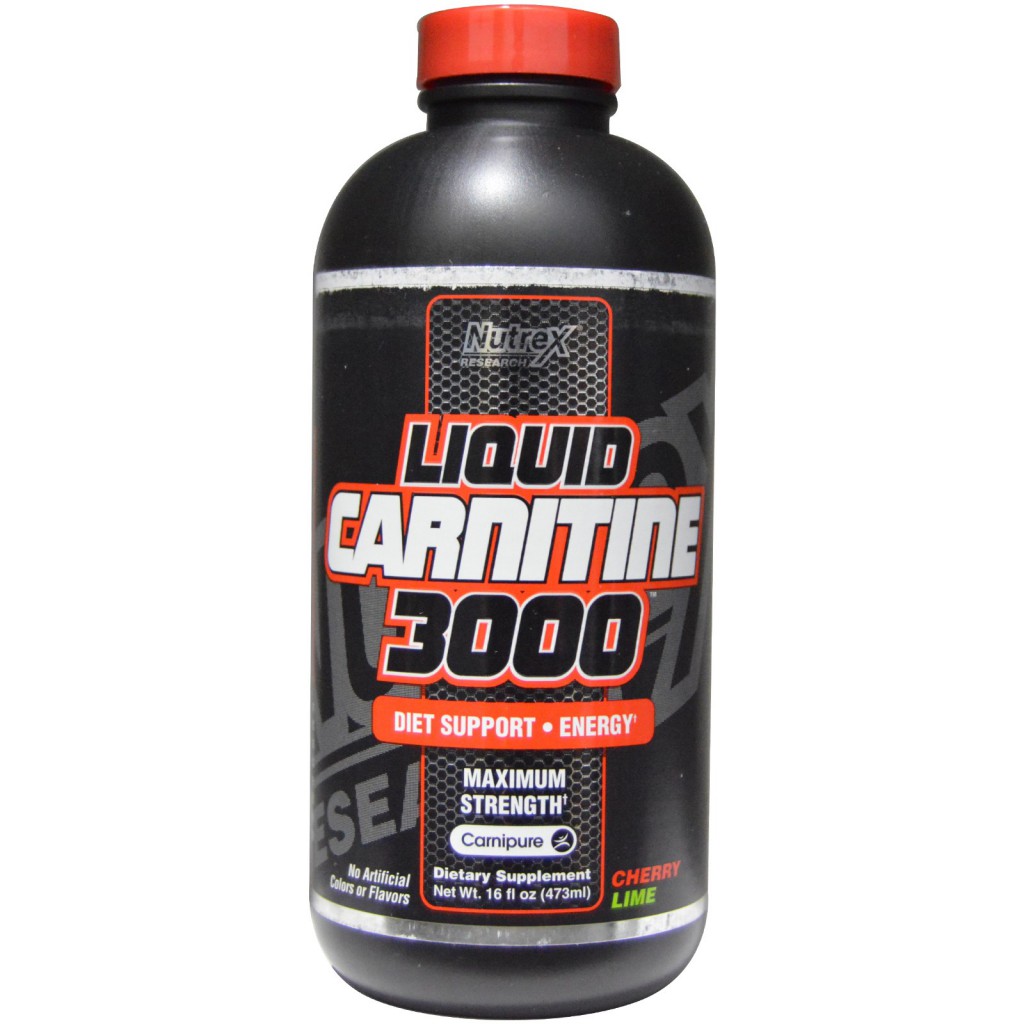 Nutrex Research Labs, Liquid Carnitine 3000, Cherry Lime, 16 fl oz (473 ml)