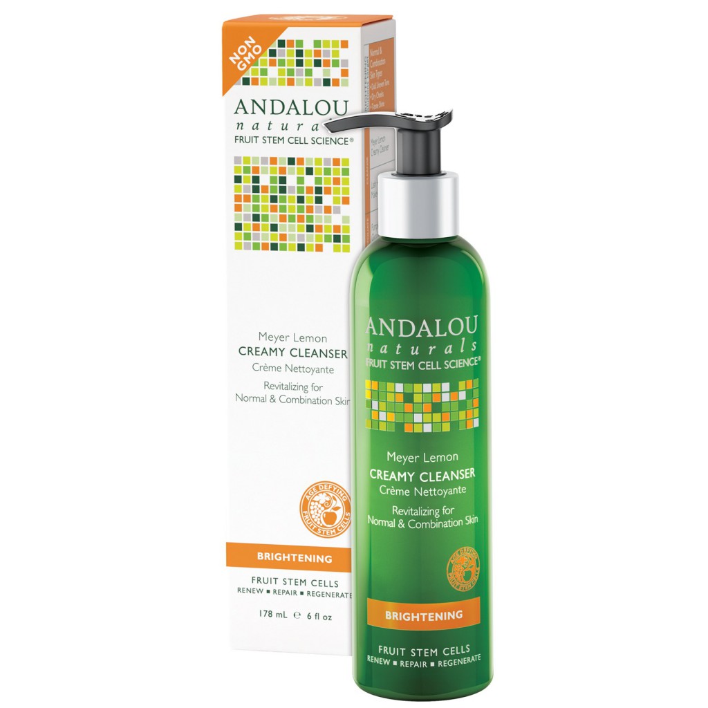 Andalou Naturals, Creamy Cleanser, Meyer Lemon, Brightening, 6 fl oz (178 ml)